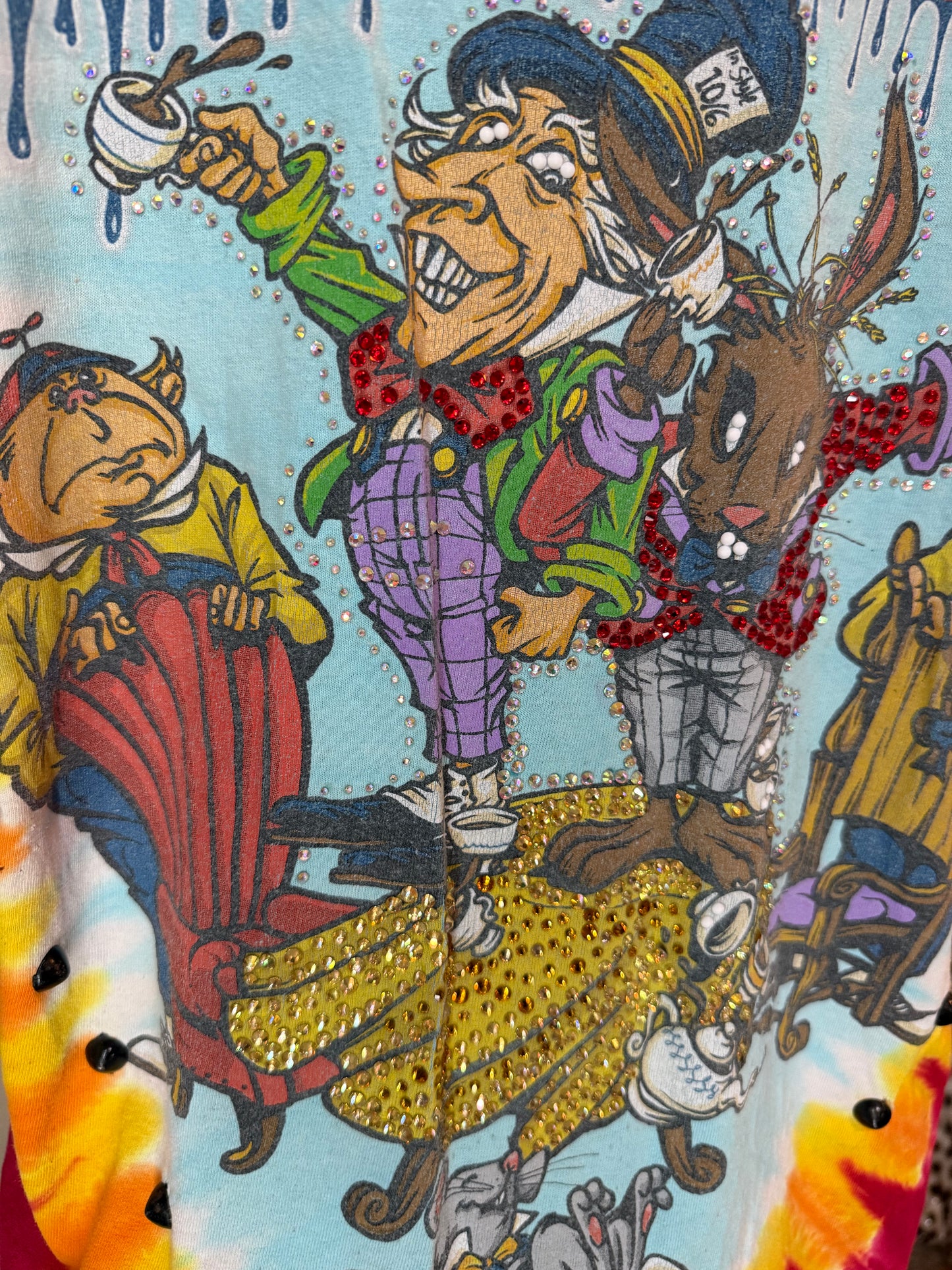 Vintage Alice in Wonderland Liquid Blue Tee