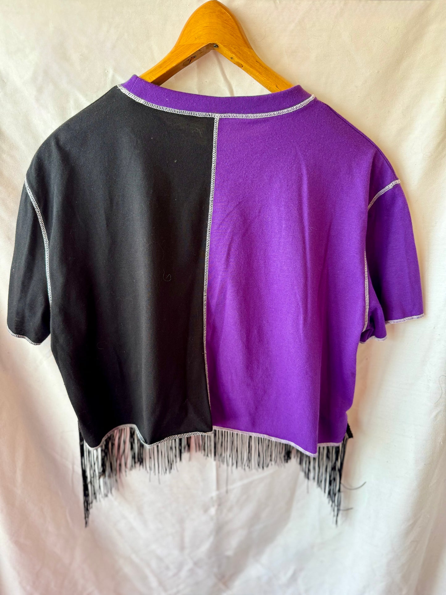 UNI Cropped Fringe Tee