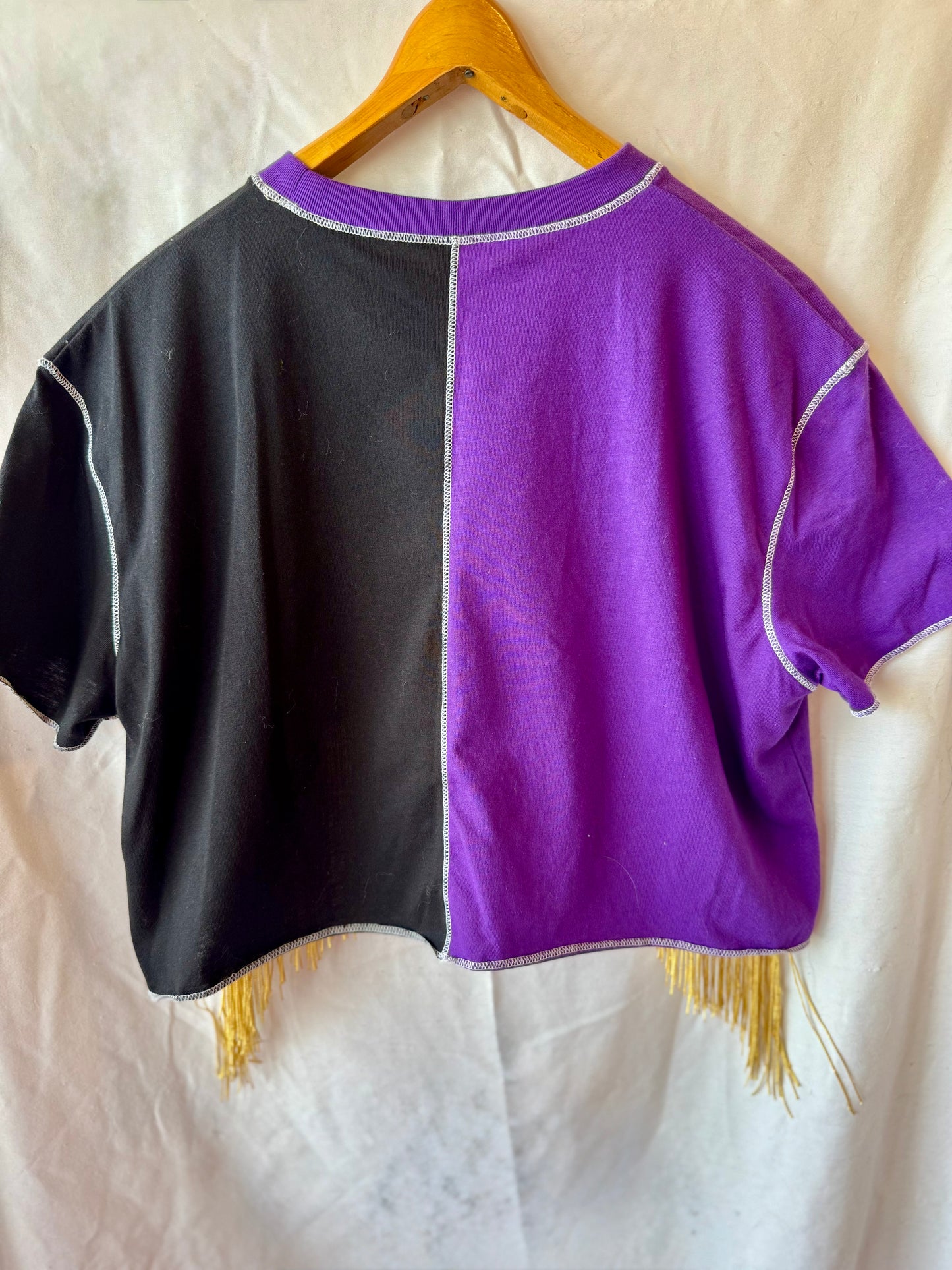 UNI Cropped Fringe Tee