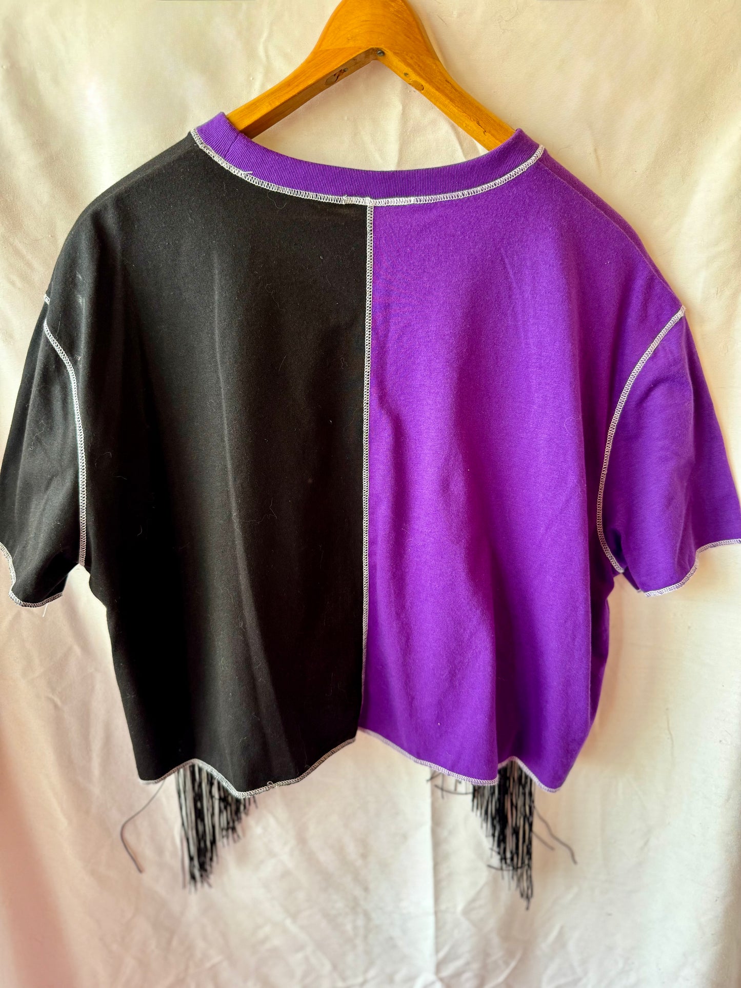 UNI Cropped Fringe Tee