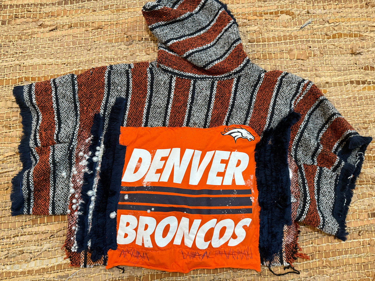 Denver Broncos “Drug Rug” cropped and opened sleeve