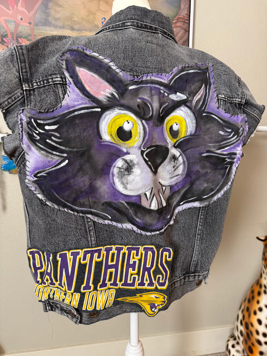 UNI Panthers jean vest/jacket