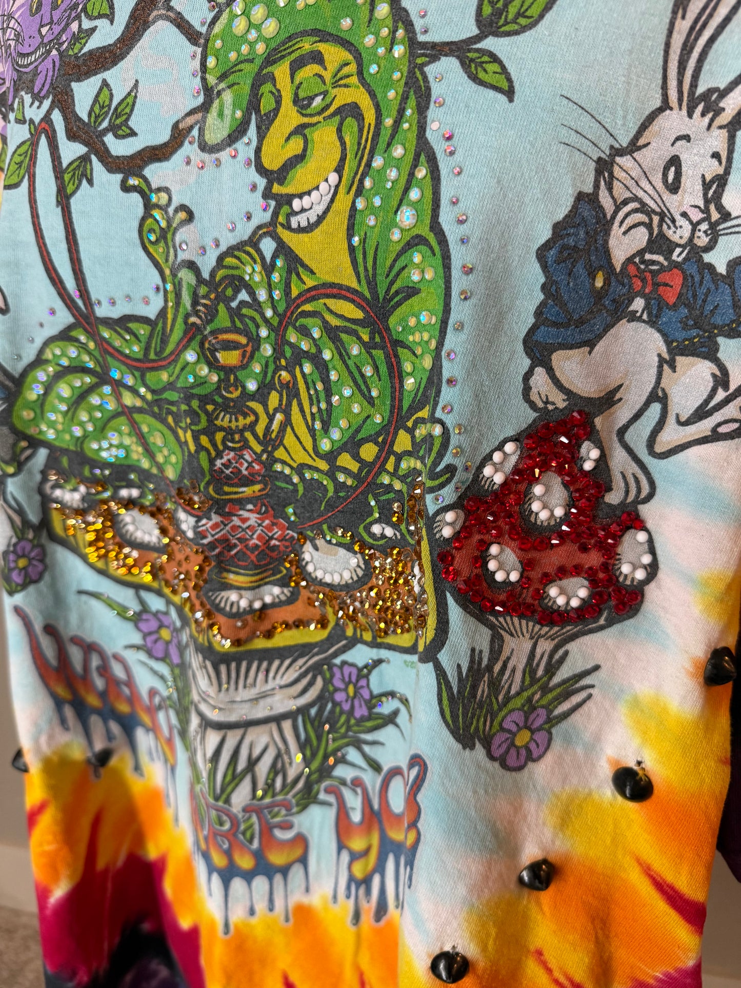 Vintage Alice in Wonderland Liquid Blue Tee