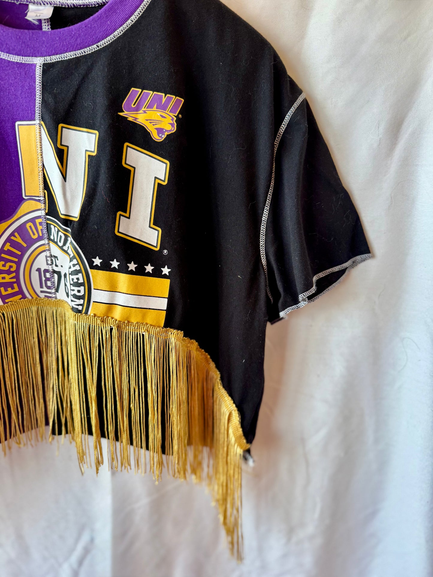 UNI Cropped Fringe Tee