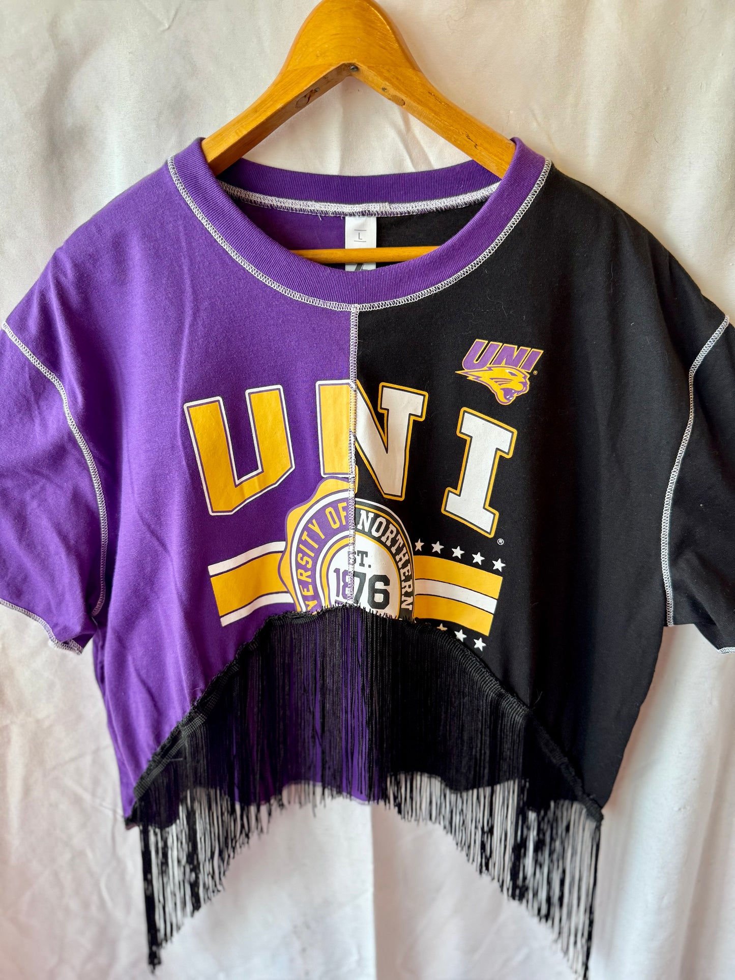 UNI Cropped Fringe Tee